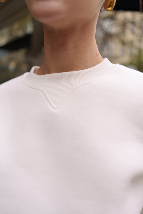 Ivory Sweatshirt & Palazzo Set