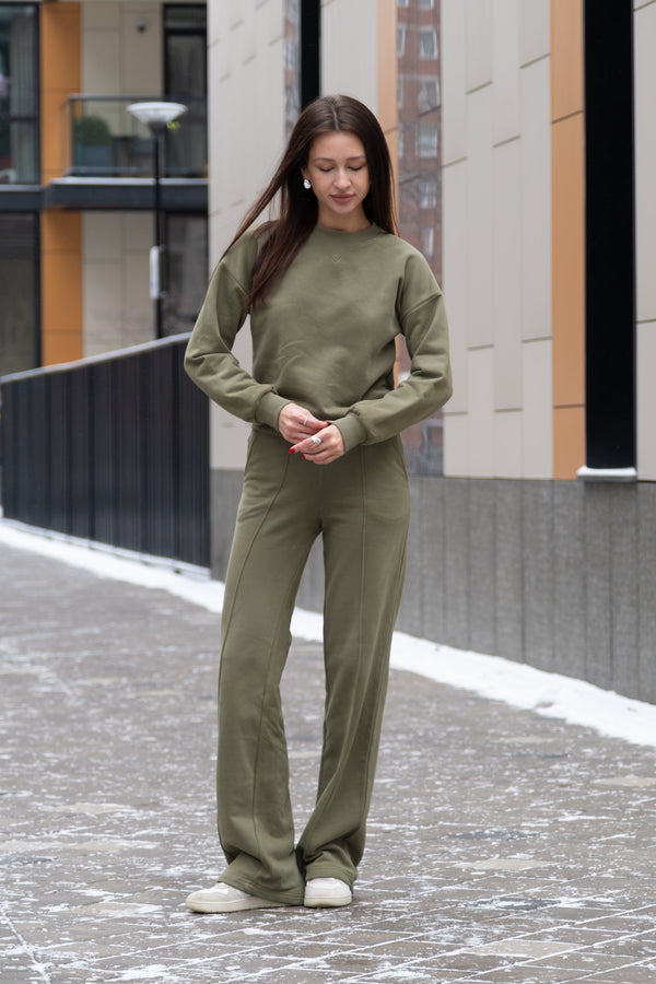 Sweatshirt & Palazzo Set