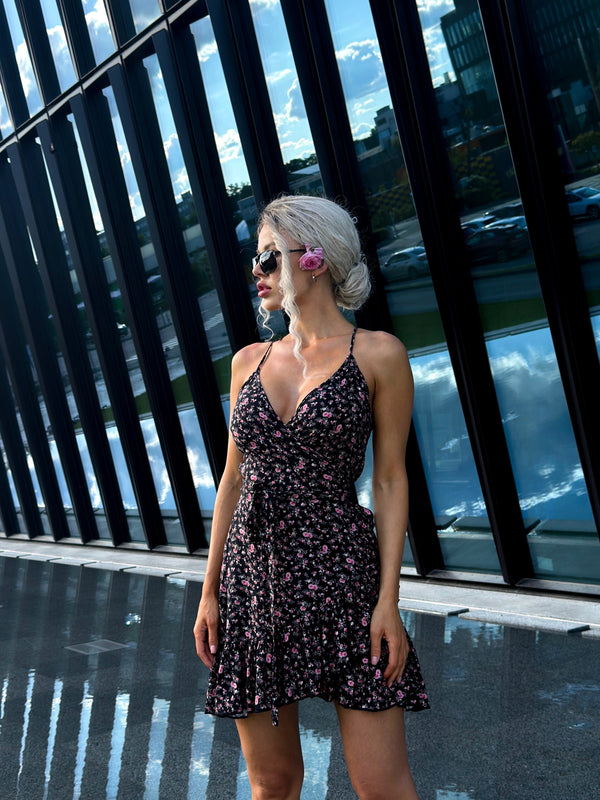 Ella Mini Dress — Black