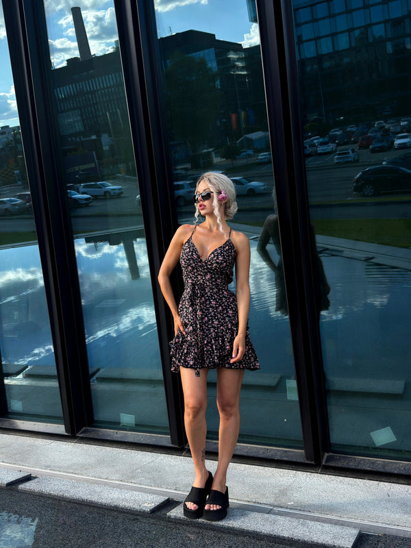 Ella Mini Dress — Black