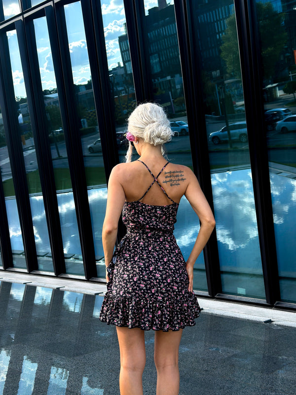 Ella Mini Dress — Black