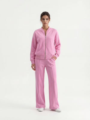 Pink Bomber & Palazzo Set
