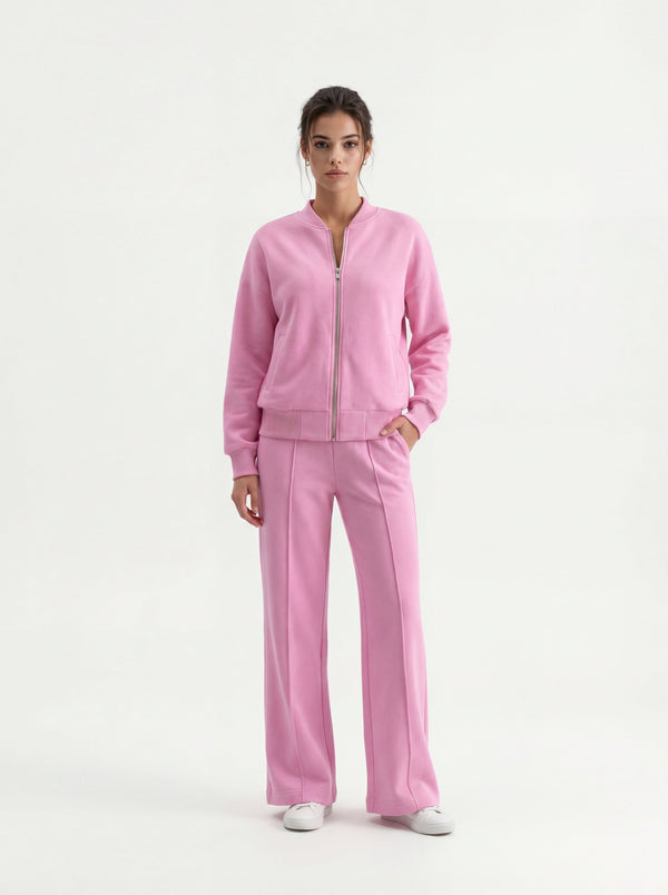 Pink Bomber & Palazzo Set