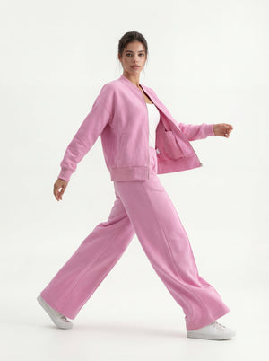Pink Bomber & Palazzo Set