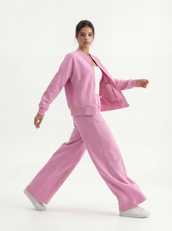 Pink Bomber & Palazzo Set