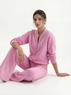 Pink Bomber & Palazzo Set