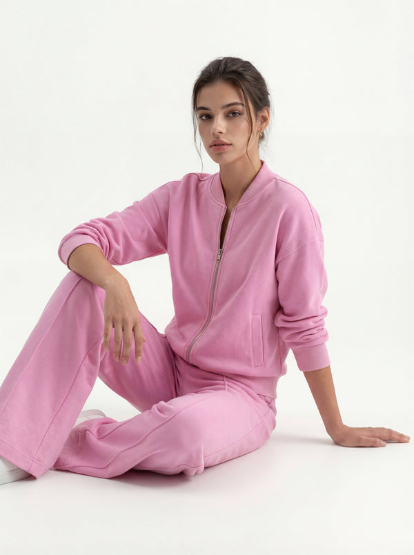 Pink Bomber & Palazzo Set