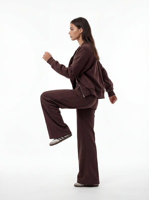 Chocolate Bomber & Palazzo Set