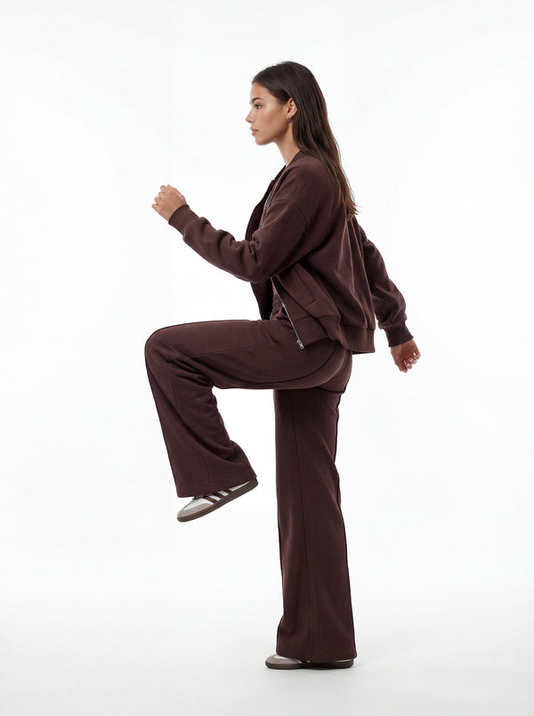 Chocolate Bomber & Palazzo Set
