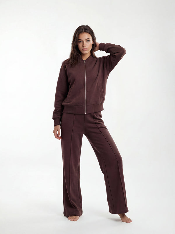 Chocolate Bomber & Palazzo Set
