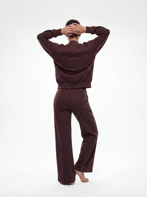 Chocolate Bomber & Palazzo Set
