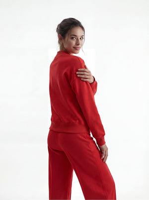 Red Bomber & Palazzo Set