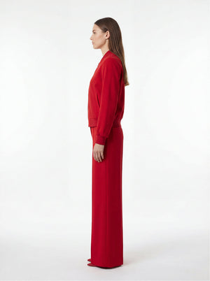 Red Bomber & Palazzo Set