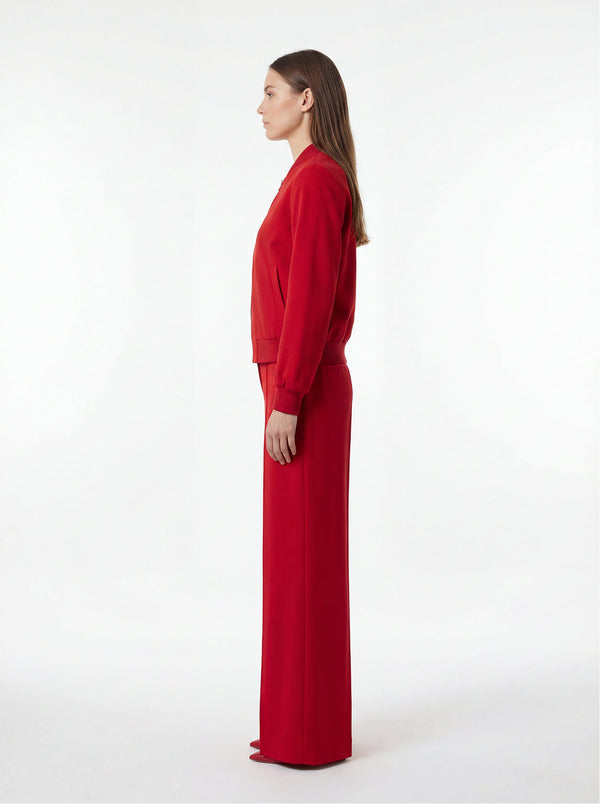 Red Bomber & Palazzo Set