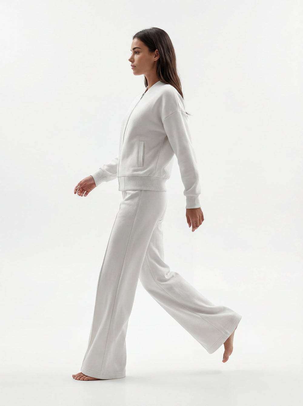 Ivory Bomber & Palazzo Set