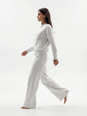 Ivory Bomber & Palazzo Set