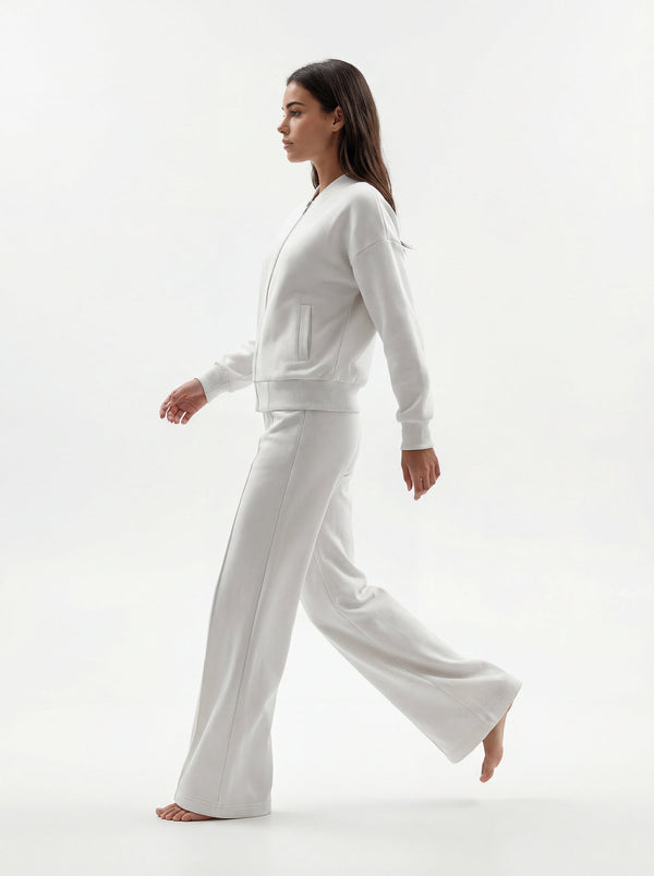 Ivory Bomber & Palazzo Set