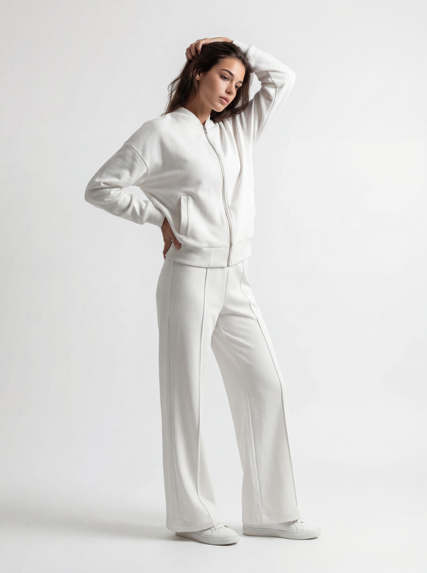 Ivory Bomber & Palazzo Set