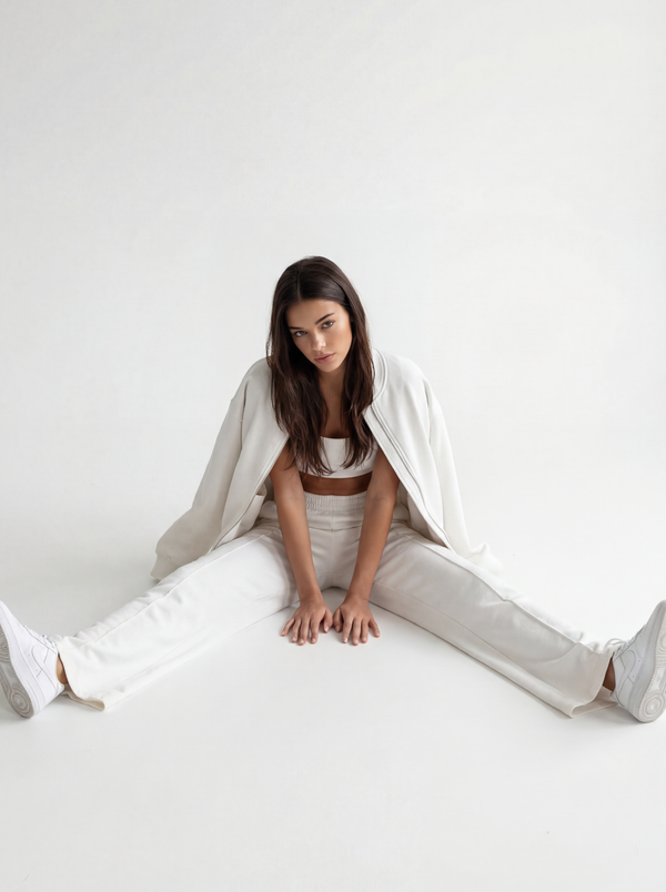 Ivory Bomber & Palazzo Set