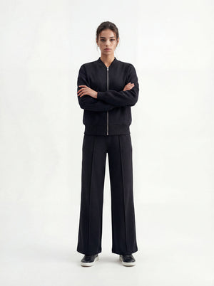 Black Bomber & Palazzo Set