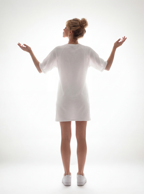 Lea Ivory T-shirt Dress