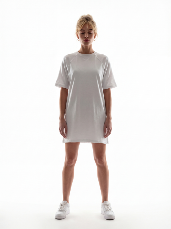 Lea Ivory T-shirt Dress