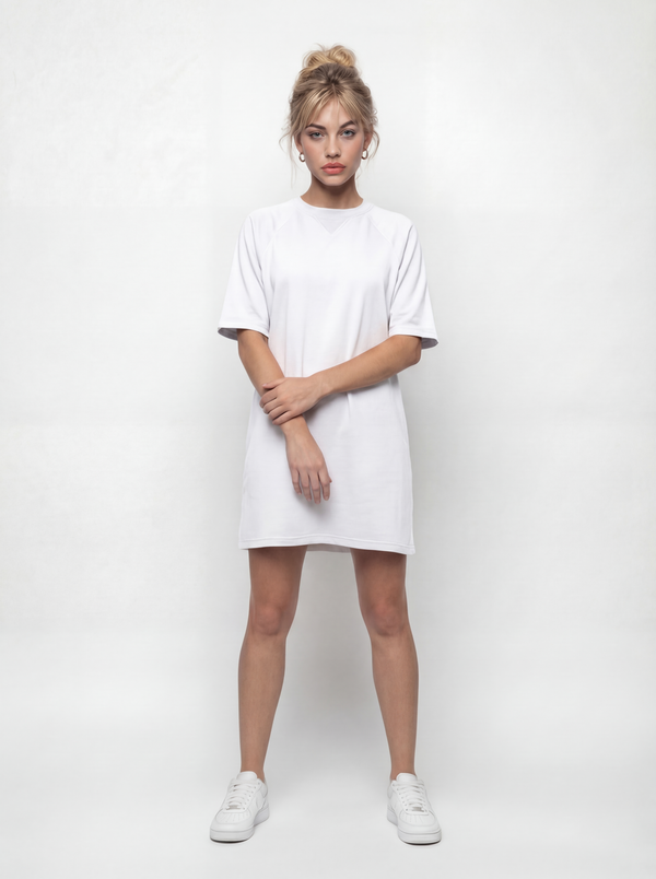 Lea Ivory T-shirt Dress