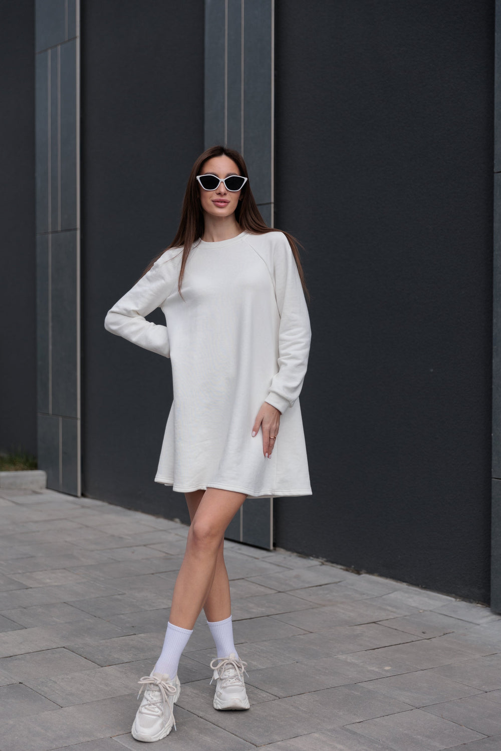 Sofi Milk Mini Dress