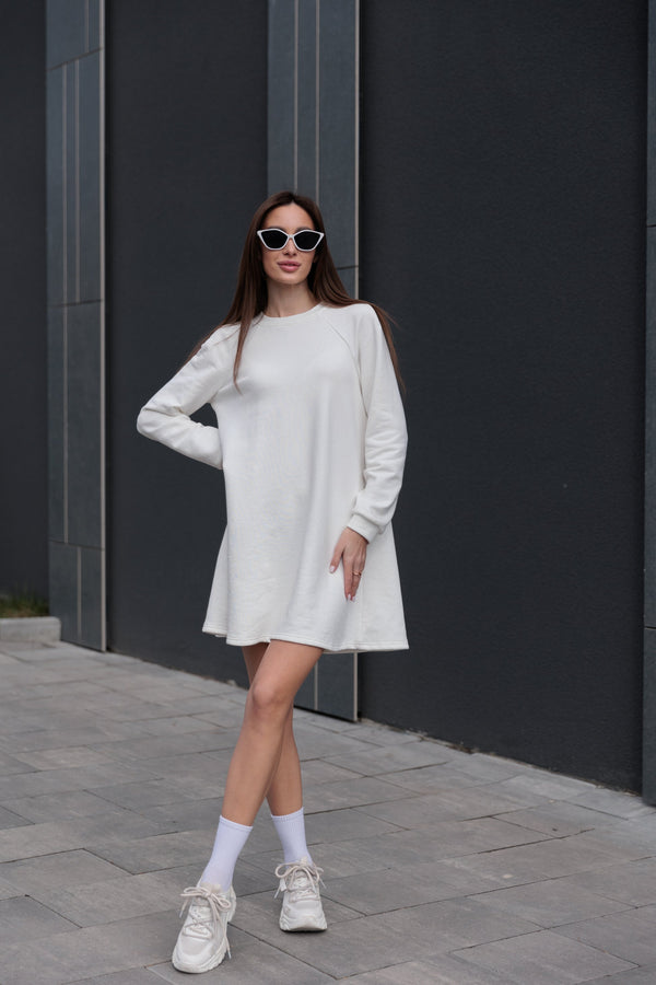 Sofi Milk Mini Dress