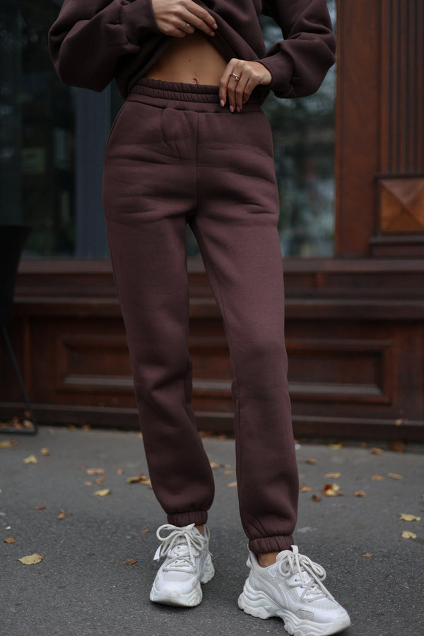 Chocolate Sweatshirt & Jogger Set