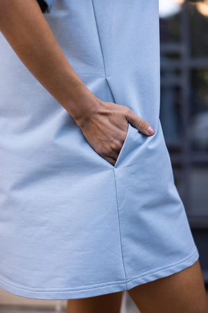 Lea Blue T-shirt Dress