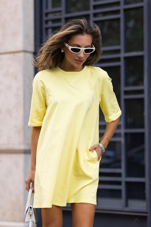 Lea Yellowe T-shirt Dress