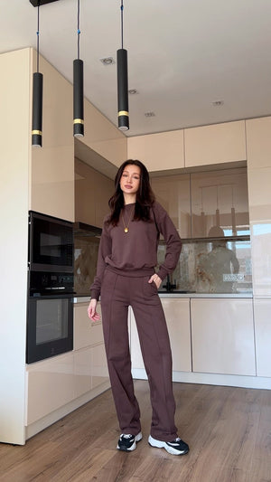 Sweatshirt & Palazzo Set